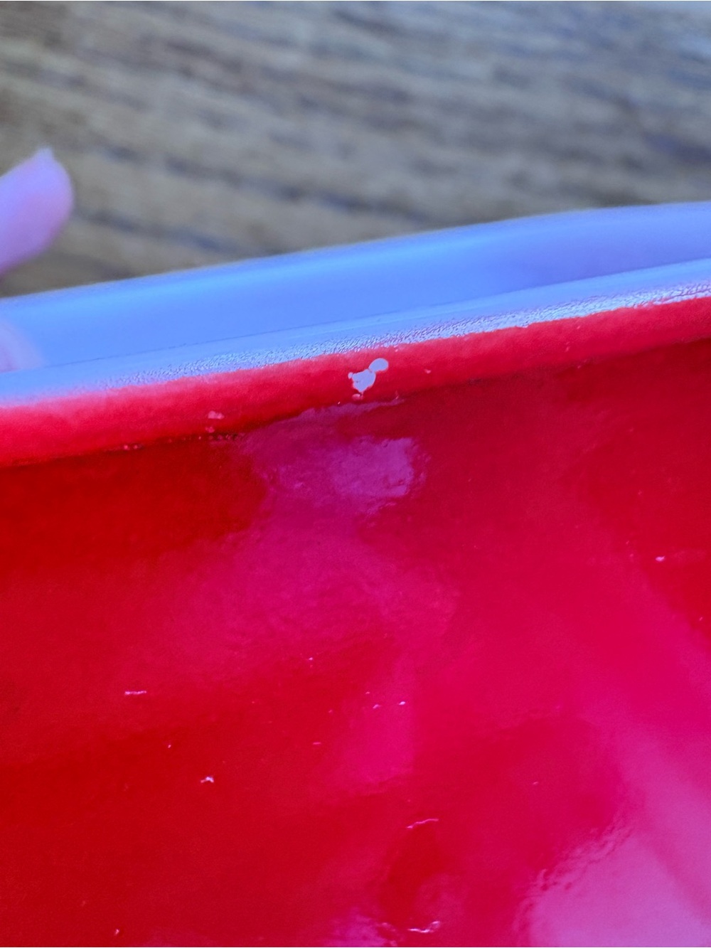 Vintage Pyrex Red Glass Refrigerator Dishes- “Fridgie” - Set of 2- 501C- one lid - Picture 7 of 15